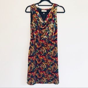 NWOT Anthropologie Velvet Cowl Neck Dress
